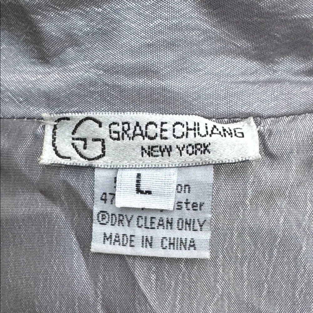 Grace Chuang metallic jacket, size Large - Picture 5 of 6